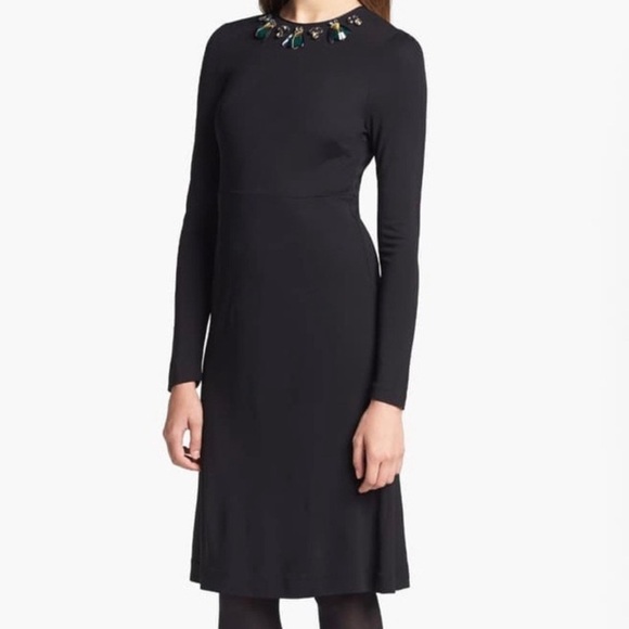 Tory Burch Deena Embellished Long Sleeve Dress - Picture 2 of 2